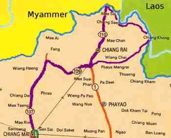 チェンマイの地図
